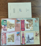 Delcampe - INDIA 2005 LETTER BOX Set Of 4 Maxim/Picture Post Card PPC As Per Scan - Post