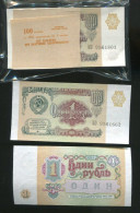 Delcampe - RUSSIA Bundle 100pcs  1 RUBLE P237 1991 UNC X 100 - Russie
