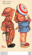 Delcampe - ILLUSTRATEURS  - S04902 - Leclerc - Admiration - Wonderful - Militaire Regardant Une Femme - Chapeaux - - Leclerc