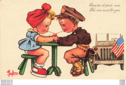 Delcampe - ILLUSTRATEURS  - S04904 - Leclerc - Pour Toit Et Pour Moi - Militaire Buvant Â Â Â  La Paille Avec Une Femme - Drapeau - - Leclerc