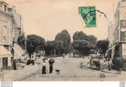Delcampe - 78 - CHATOU - S08842 - La Rue Du Chemin De Fer Et La Rue De Croissy  - - Chatou