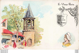 Delcampe - ILLUSTRATEURS - S11624 - Robida - Carte Pub - Le Vieux Paris - Offert Par Les Magasins Du Bon Marché - Le Pilori - - Robida