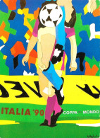 Delcampe - [MD10588] CPM - ITALIA 90 COPPA DEL MONDO - STADIO SAN PAOLO NAPOLI - ILL. UGO NESPOLO - PERFETTA - NV - Fussball