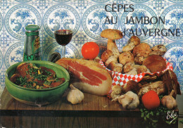 Delcampe - CPM - N8 - RECETTE DE CUISINE - CEPES AU JAMBON D'AUVERGNE - Küchenrezepte