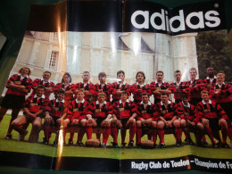 Delcampe - SPORTS : RUGBY CLUB DE TOULON , CHAMPION DE FRANCE 92 : GRAND POSTER - Sammlungen