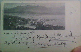 Delcampe - ! 1898 Ajaccio , Corse, Korsika, Cpa, Ansichtskarte Gelaufen Nach Pola - Ajaccio