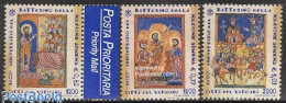Vatican 2001 Armenian Christianisation 3v (1v With Tab), Mint NH, Religion - Religion - Nuovi