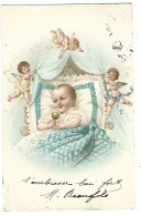 Delcampe - Enfant - Fantaisie Bebe  Au Lit - Babies