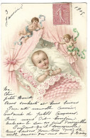 Delcampe - Enfant - Fantaisie Bebe  Au Lit - Babies