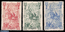 Bulgaria 1902 Shippkapass Defense 3v, Unused (hinged) - Ungebraucht
