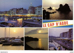 Delcampe - 34 LE CAP D'AGDE En 5 Vues De 1990 - Agde