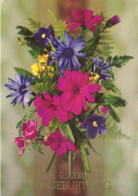 Delcampe - BIRTHDAY, CELEBRATION, HOLIDAY, BOUQUET OF FLOWERS, POSTCARD, GERMANY - Geburtstag
