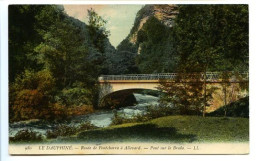 Delcampe - CPA 9 X 14 Isère Route De Pontcharra à ALLEVARD - Pont Sur La Breda - Allevard