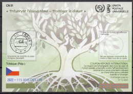 Delcampe - TCHÈQUE CZECH REPUBLIC  Ab49  20220824 AA International Reply Coupon Reponse Antwortschein IRC IAS O PRAHA 01.10.2022 FD - Non Classés