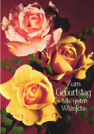 Delcampe - BIRTHDAY, CELEBRATION, HOLIDAY, FLOWERS, ROSES, POSTCARD, GERMANY - Geburtstag
