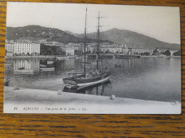 Delcampe - AJACCIO, CORSE, VUE PRISE DE LA JETEE, CPA. LIRE DESCRIPTION POUR PROMO - Ajaccio