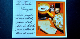 Delcampe - Recettes  ( Cuisine ) ,  Recette De La Fondue Savoyarde - Küchenrezepte