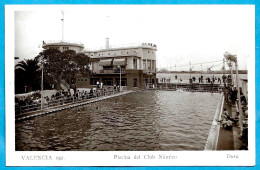 Delcampe - CPA Tarjeta Postal Espana VALENCIA - Piscina Del Club Nautico ** Piscine - Valencia