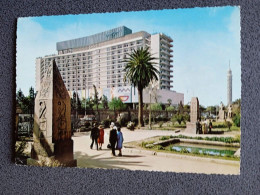 Delcampe - D207924 CPSM AK -  EGYPT CAIRO  - Nile Hilton Hotel  Sent To Hungary  -Zakár Zoltán Ferihegy Airport Budapest - Kairo