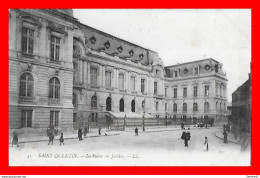 Delcampe - CPA (02) SAINT-QUENTIN.  Le Palais De Justice, Animé...*46 - Saint Quentin