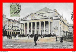Delcampe - CPA BRUXELLES.  Théâtre Royal, Animé...*58 - Monumenti, Edifici
