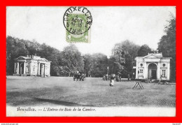 Delcampe - CPA BRUXELLES.  L'entrée Du Bois De La Cambre, Animé, Attelage...*59 - Monumenti, Edifici