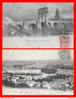 Delcampe - 4 CPA (17) SAINTES. L'ancien Pont / Vue Générale / Ruines Des Arènes / L'Arc De Triomphe De Germanicus. *2753 - Saintes