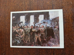 Delcampe - Brandenburger Tor - Berlin In Art "Victory Day" By Lopukhov -   Old Postcard   1960s  Tank T 34 - Mitte