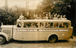 Delcampe - Carte Photo D'un Vieil Autocar S. L .A . Lourdes, N° 3 - Busse & Reisebusse