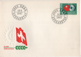 Delcampe - Switzerland Schweiz Svizzera Helvetia 1967 FDC Schweizer Woche, Swiss Week, Bern - FDC