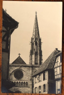 Delcampe - Carte-photo D'une église - Dos  Cachet De La Colonie Claire-Joie à Moussey - (n°31099) - Moussey