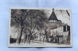 Delcampe - Cpa 1927, Libourne, Tour Du Grand Port Et Quai Souchet, Gironde 33 - Libourne