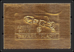 310 Davaar Scotland Apollo 3 1/2 P Soyuz (soyouz Sojus) Timbres OR Gold Stamps Géant Large Lollini 6000 Dav 9 - Scotland