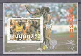 Delcampe - GUYANA 1988 - OLYMPICS BARCELONA 92 & SEOUL-88 - WINNERS OF SEOUL - Guyane (1966-...)
