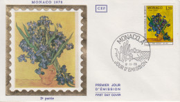 Delcampe - Enveloppe  FDC  1er  Jour   MONACO   Oeuvre  De   Vincent   VAN  GOGH    1978 - FDC