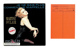 45 Tours - St Clair Martine - Je Sais Plus Comment Je M'appelle - Promo RMC 16 01 1991 - Vinyle 002 - Collectors
