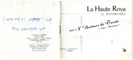 Delcampe - Dépliant Touristique - La Haute Roya Pittoresque - Reportage Photo Avec 14 Photos De J. Eymery - Unclassified