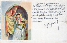 Delcampe - - SOUVENIR DU MILLENAIRE D'ORAN. - MAURESQUE DANS SON INTERIEUR - Scan Verso - - Oran