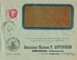 Delcampe - PETAIN 1F50 ENVELOPPE A FENETRE SOULIER ALPIN P.COTINAUD MOISSAC 1944 (alpinisme) - Bergsteigen