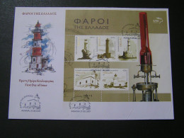 Delcampe - GREECE 2009 Lighthouses Of Greec  FDC.. - FDC