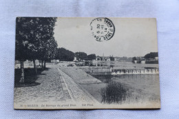 Delcampe - Cpa 1914, Melun, Le Barrage Du Grand Bras, Seine Et Marne 77 - Melun
