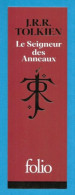 Delcampe - Marque Page  Folio.    J.R.R. Tolkien.    Le Seigneur Des Anneaux.    Bookmark. - Lesezeichen