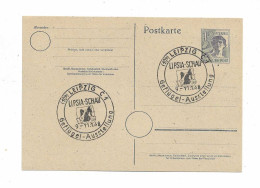 "ALL.BESETZUNG" 1948, Sonderstempel "LEIPZIG Gefluegel-Ausstellung" Auf Postkarte (2049) - Postwaardestukken