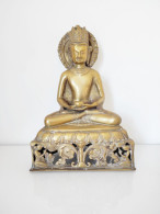 Bouddha En Bronze Doré Début 20e - Asiatische Kunst