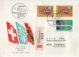 Delcampe - Switzerland Schweiz Helvetia 1967 FDC 67.Eidgenössisches Turnfest Bern Federal Gymnastics Festival, Automobil-Postbureau - FDC