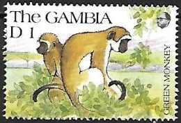 Delcampe - Gambia - MNH ** 1991 : Green Monkey - Affen