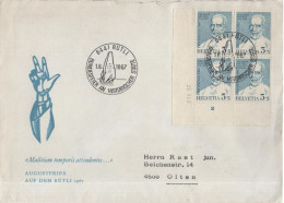 Delcampe - Schweiz Helvetia 1967 FDC Augustfeier Auf Dem Rütli August Celebration, Emil Theodor Kocher Physician Medical Researcher - FDC