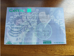 Delcampe - Bilhete Futebol UEFA - Celtic (Escócia) Versus Vitória Sport Clube ( Guimarães, Portugal) - Tickets D'entrée