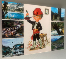 Delcampe - Andorre 6 Vues Ecusson Lac De Pessons Pas De La Case St Joan De Caselles Pont St Antoni Massana -ed Iscla 37 - Andorra