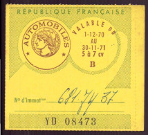 Delcampe - Vignette Automobile 1970, Librairie Maïques, Tours - Autres & Non Classés